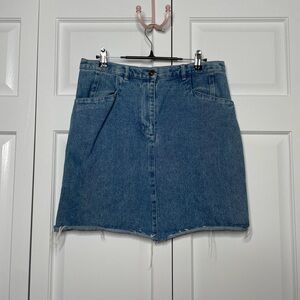 Christopher & Banks Blue Mini Pencil Skirt Casual